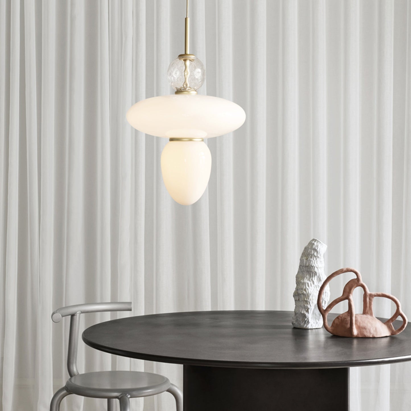 Nuura | Rizzatto 43 Pendant Light Satin Brass + Gold