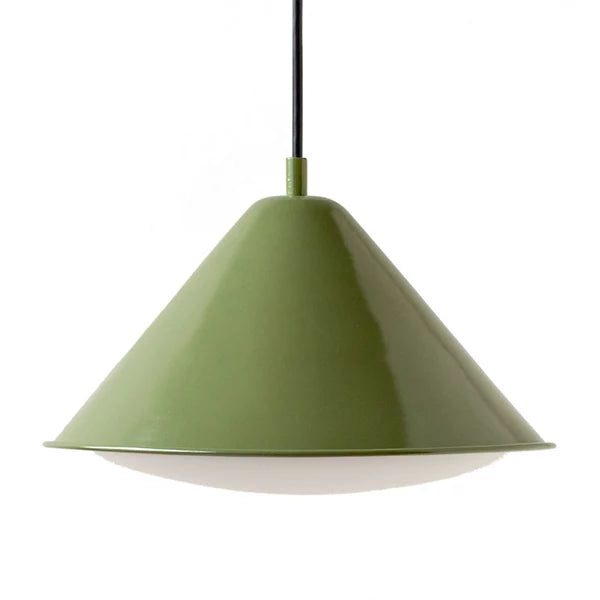 In Common With | Eave Pendant in Reed Green with Triangle Diffuser