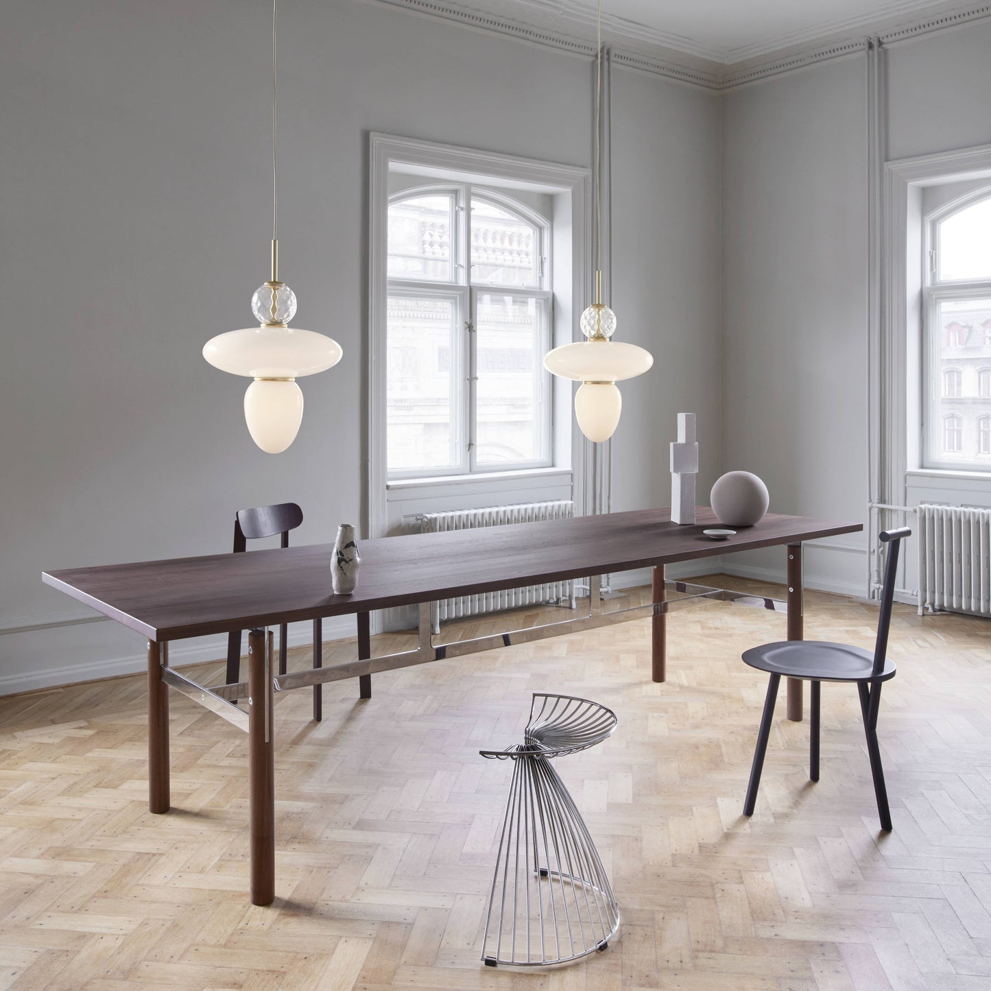 Nuura | Rizzatto 43 Pendant Light Satin Brass + Gold
