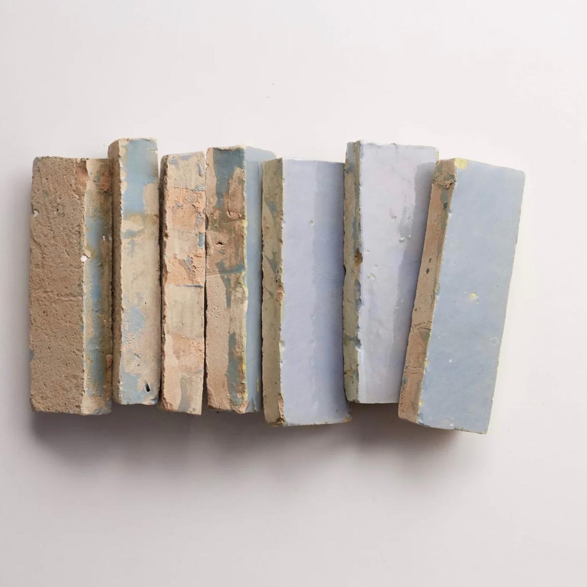 Clé Tile | Zellige Tile 2x6x3/4 in Shattered Pearl
