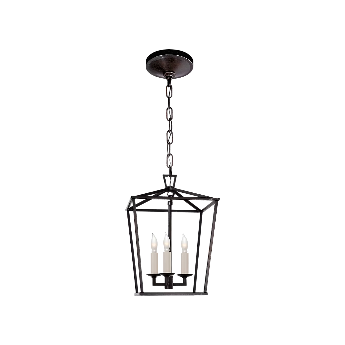 Visual Comfort & Co. | Darlana Mini Lantern in Aged Iron