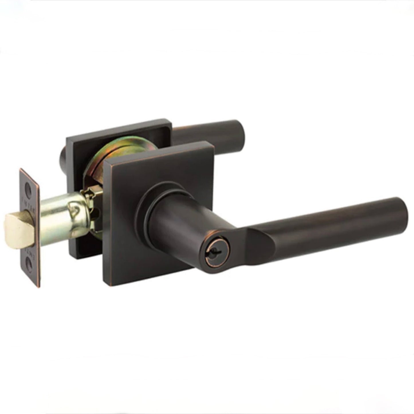 Emtek | Hanover Key Door Lever in Oil Rubbed Bronze