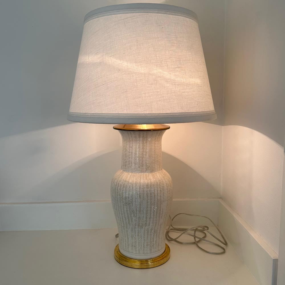 Christopher Spitzmiller | Pair of Lamps with Textured Pattern