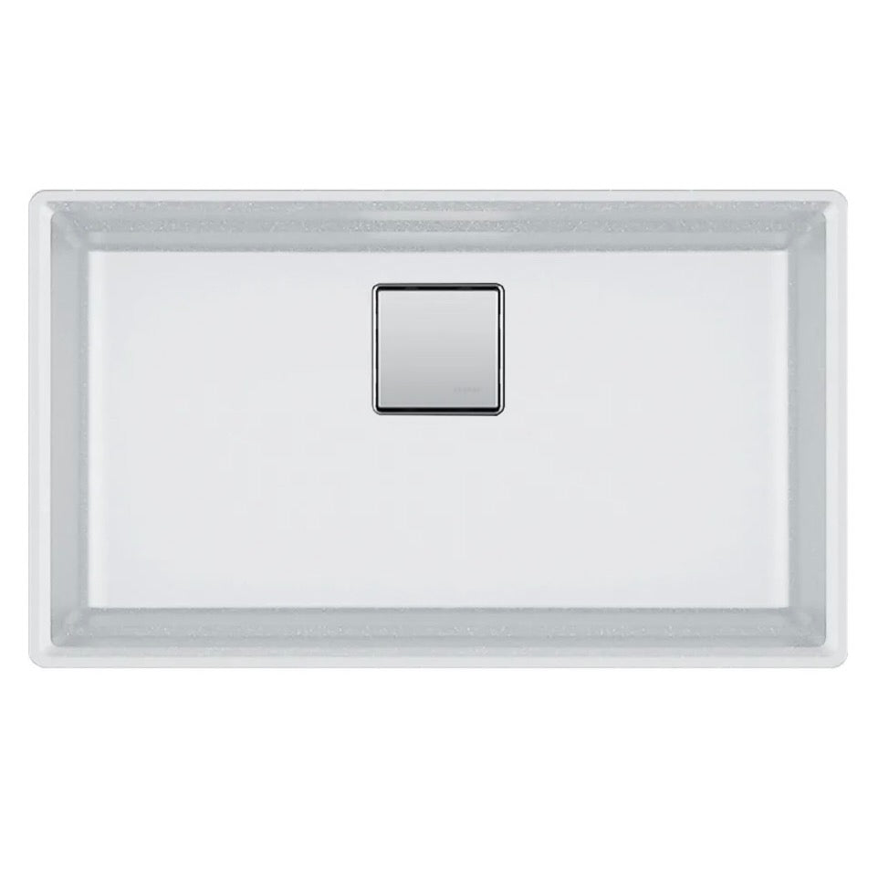 Franke | Peak 32" Undermount Single Basin Granite Kitchen Sink in Polar White