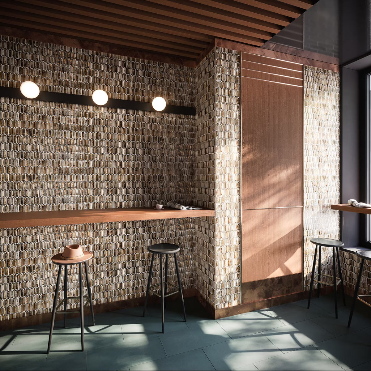 Artemis | Dark Star Glass Mosaic Wall Tile