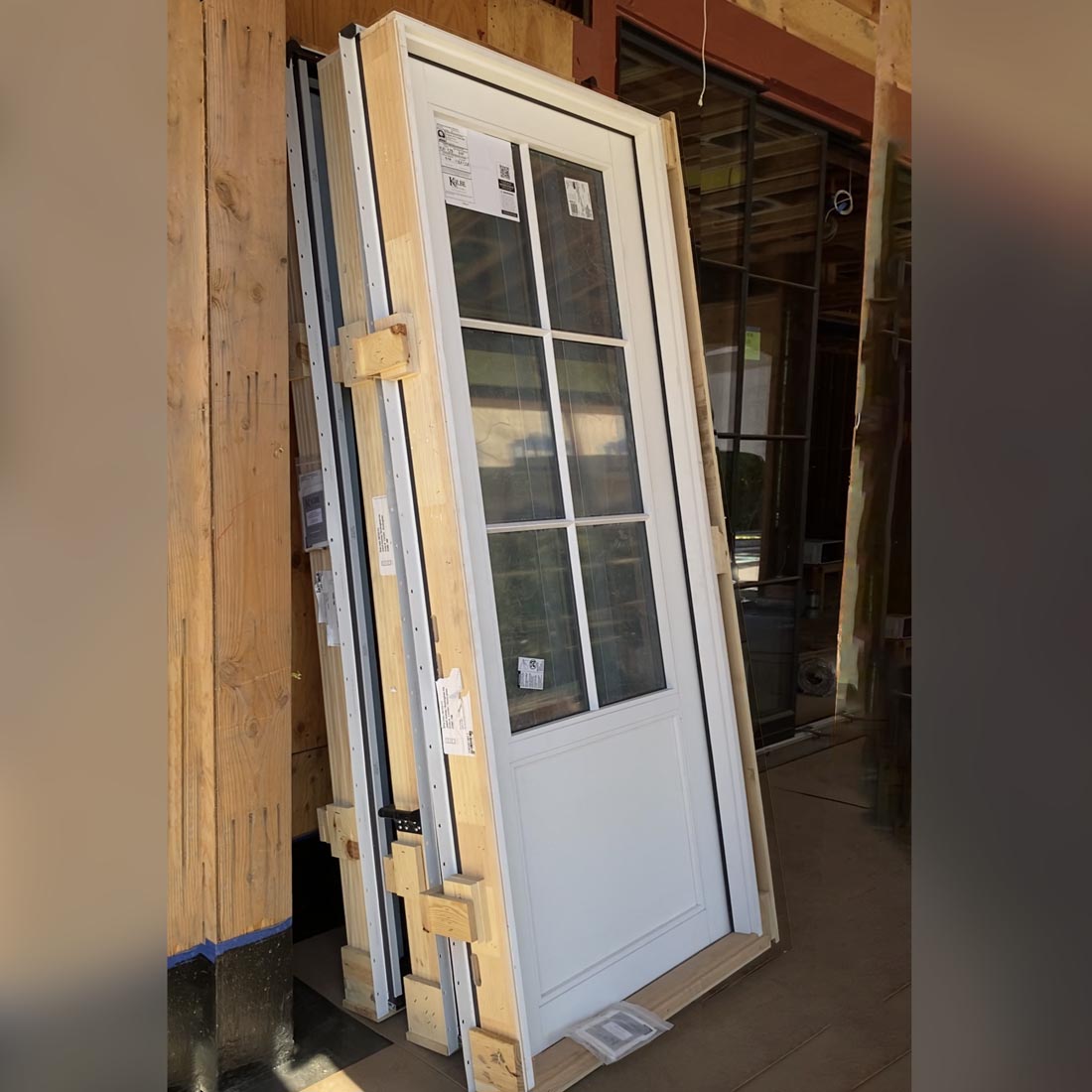 Kolbe | VistaLuxe Black Exterior Swinging Door 36 x 98