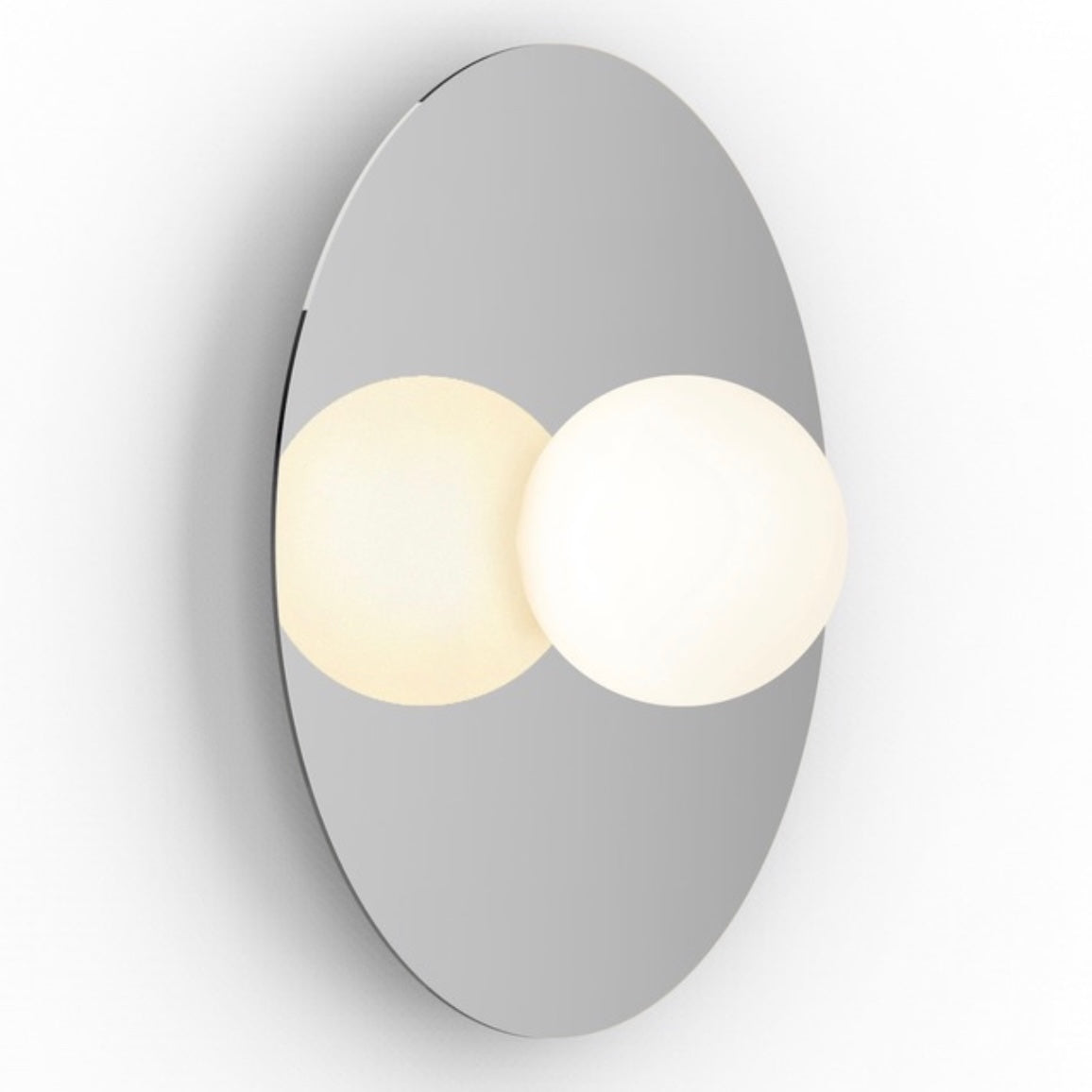 Pablo Designs | Bola Disc Flush Wall/Ceiling Light in Chrome