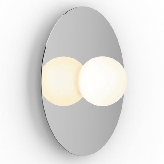 Pablo Designs | Bola Disc Flush Wall/Ceiling Light in Chrome