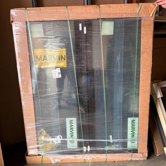 Marvin | Essential 48"x56" Double Casement Window in Ebony
