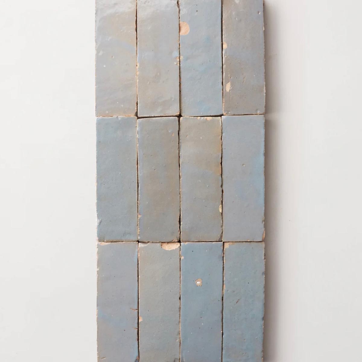 Clé Tile | Zellige Tile 2x6x3/4 in Shattered Pearl
