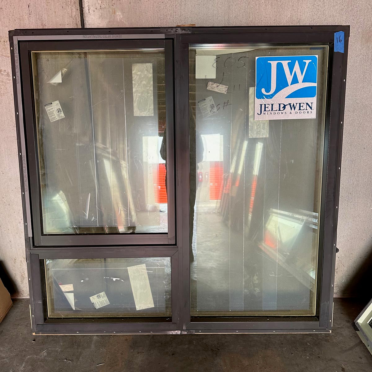 Jeld Wen | EpicVue Clad-Pine Window w Casement W62 x H60 Lux Bronze Argon Glass