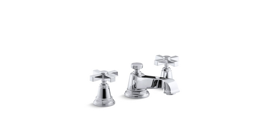 Kohler | Pinstripe Pure Widespread Bathroom Sink Faucet in Polished Chrome