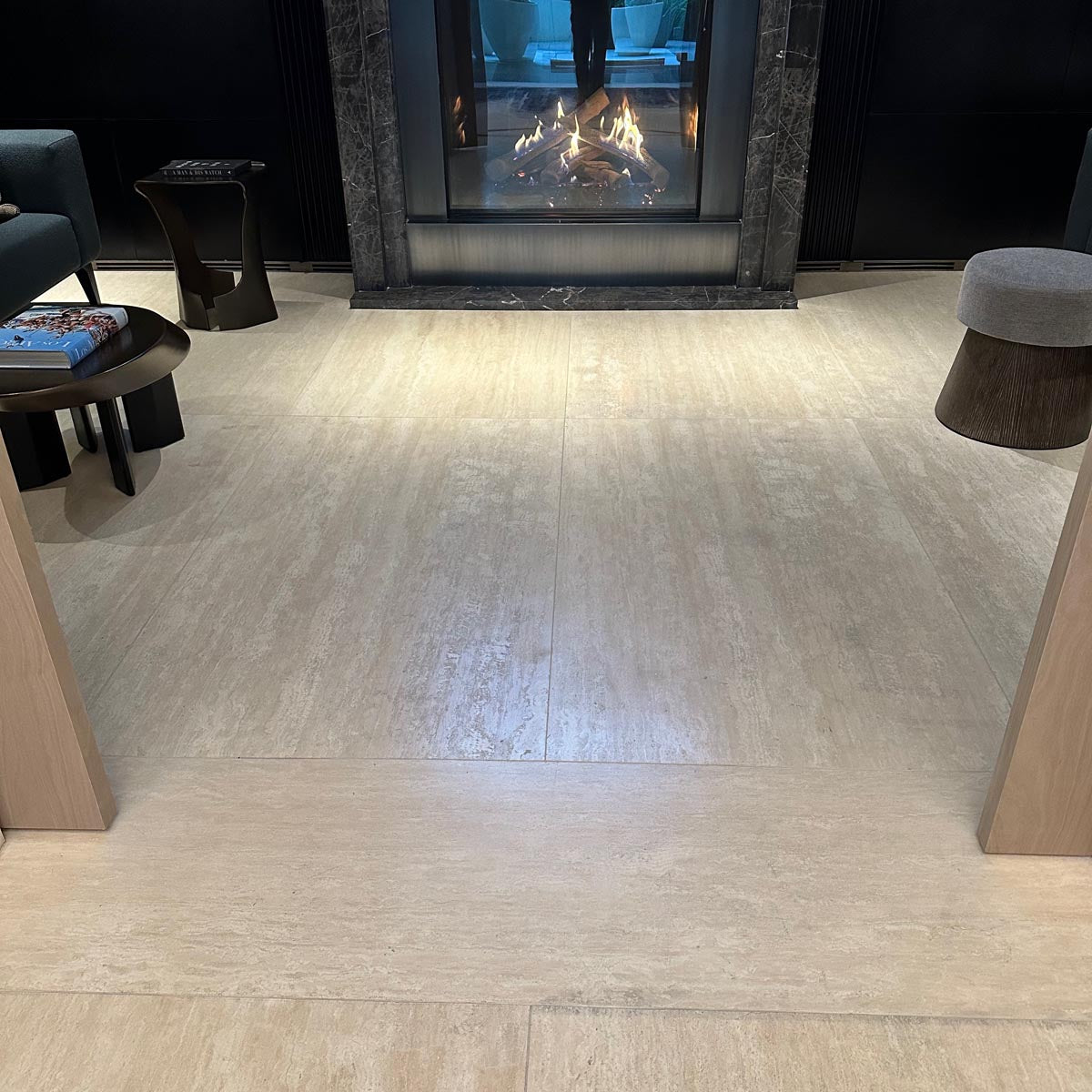 White Travertine 48”x48”x3/4” Slabs