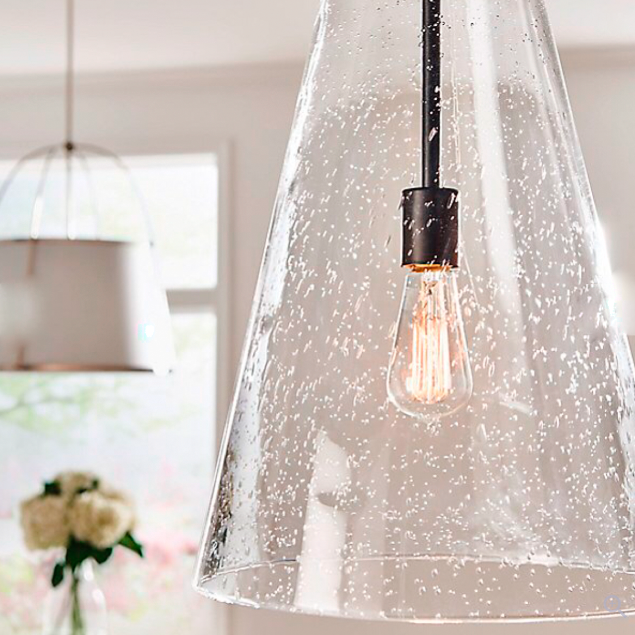 Hinkley | Vance Pendant Light in Polished Nickel.