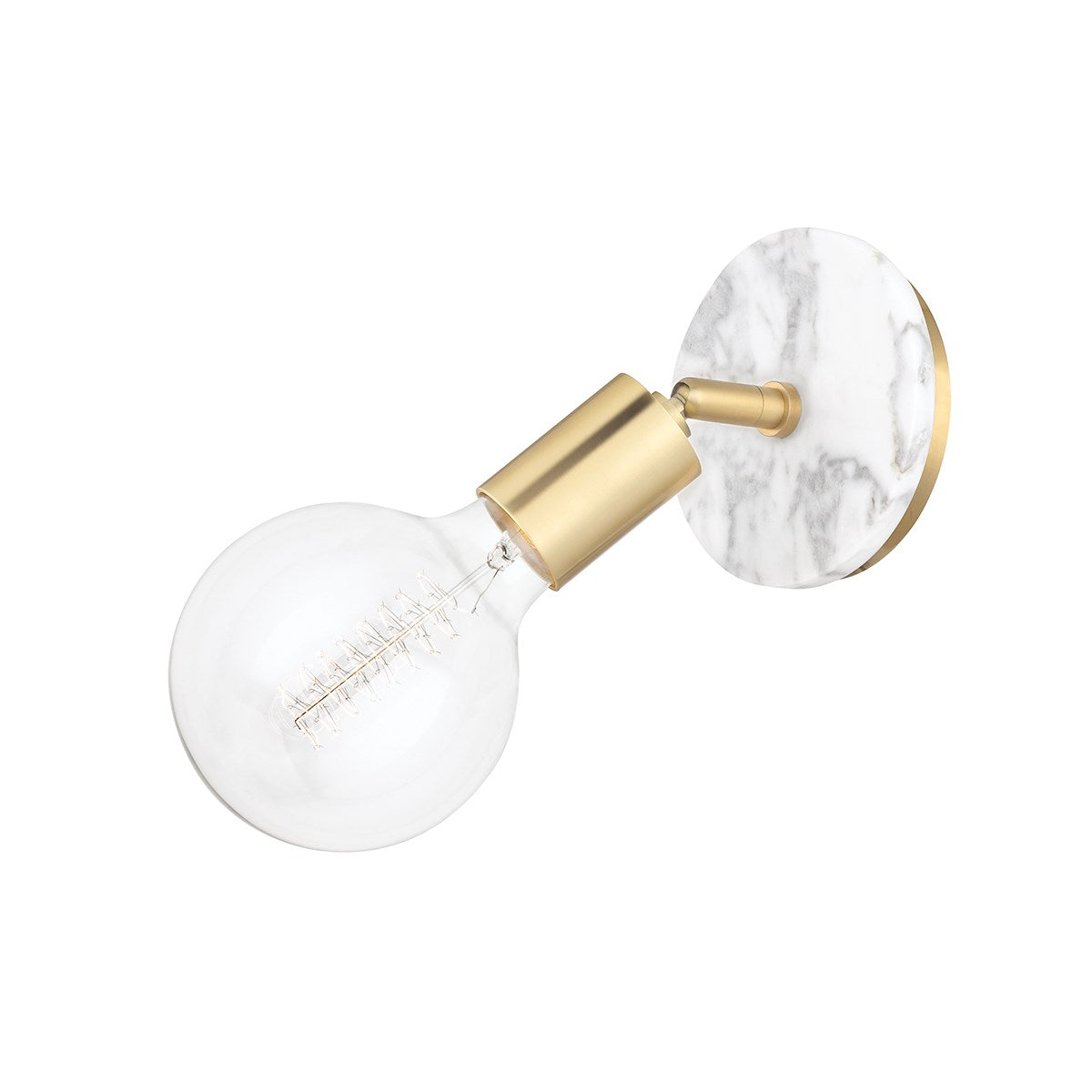 Mitzi by Hudson Valley Lighting | Chloe 1 Wall Sconce In Aged Brass