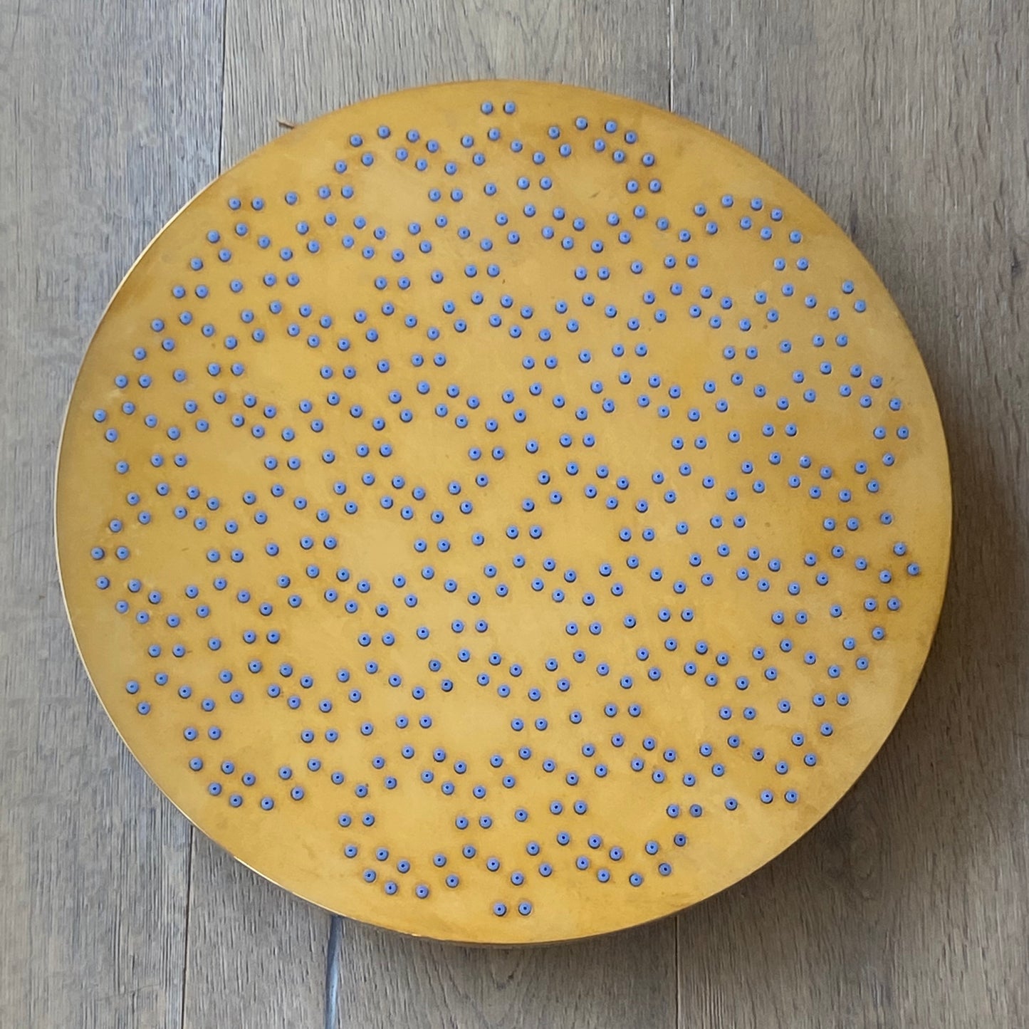 Watermark | 14” Round Antiscale Shower Head in Polished Natural Brass