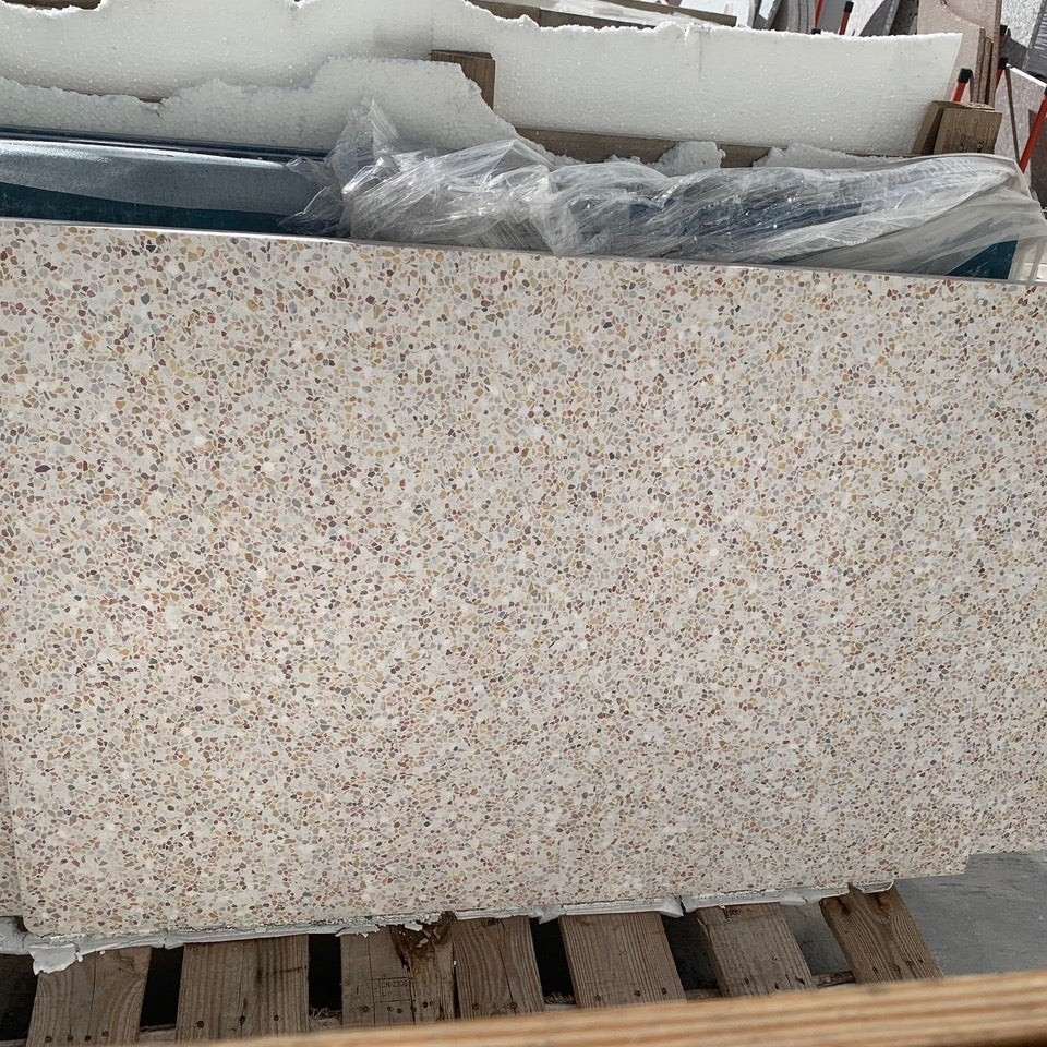 Concrete Collaborative | Alabaster mcc 31x47 Terrazzo Remnant