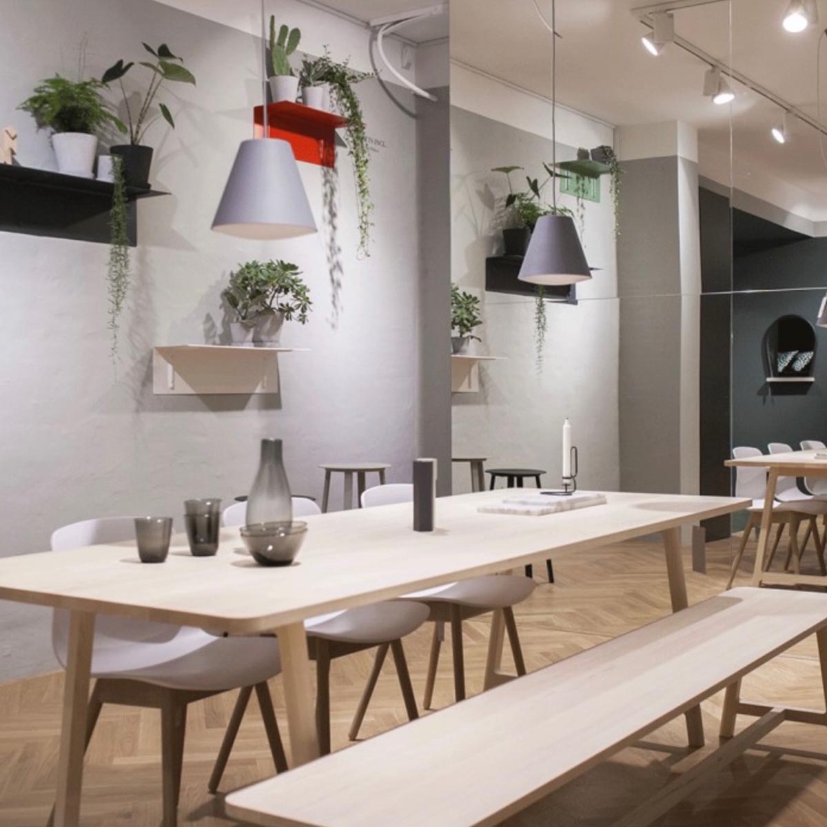 Hay | Sinker Pendant, Large in Grey