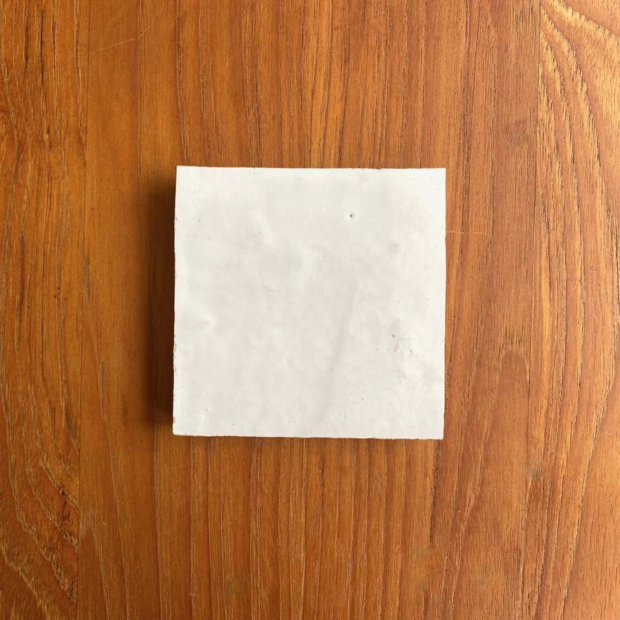 Ait Manos | Zellij White Glazed 4x4 Terra Cotta Tile