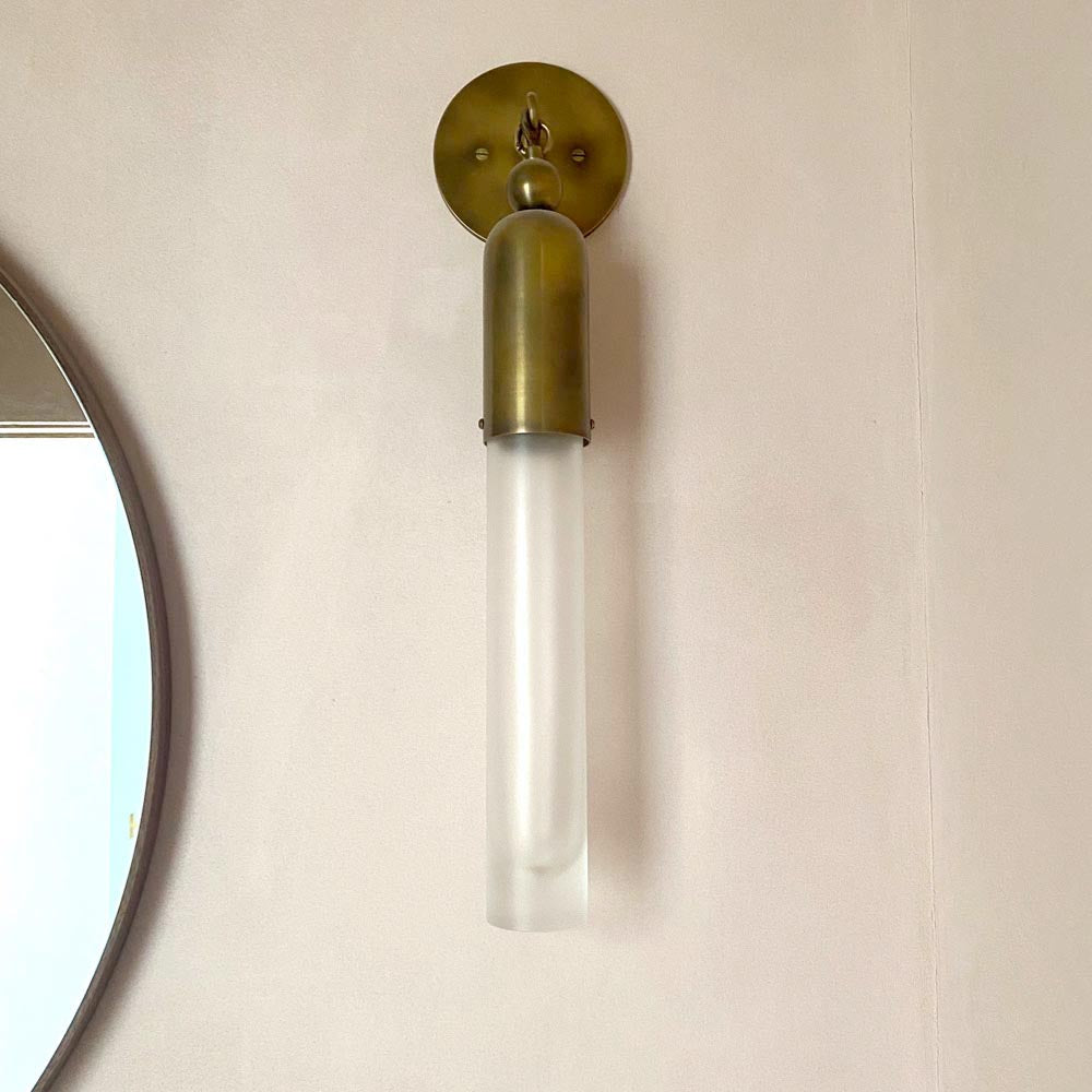 Apparatus Studio | Tassel Sconce in Aged Brass