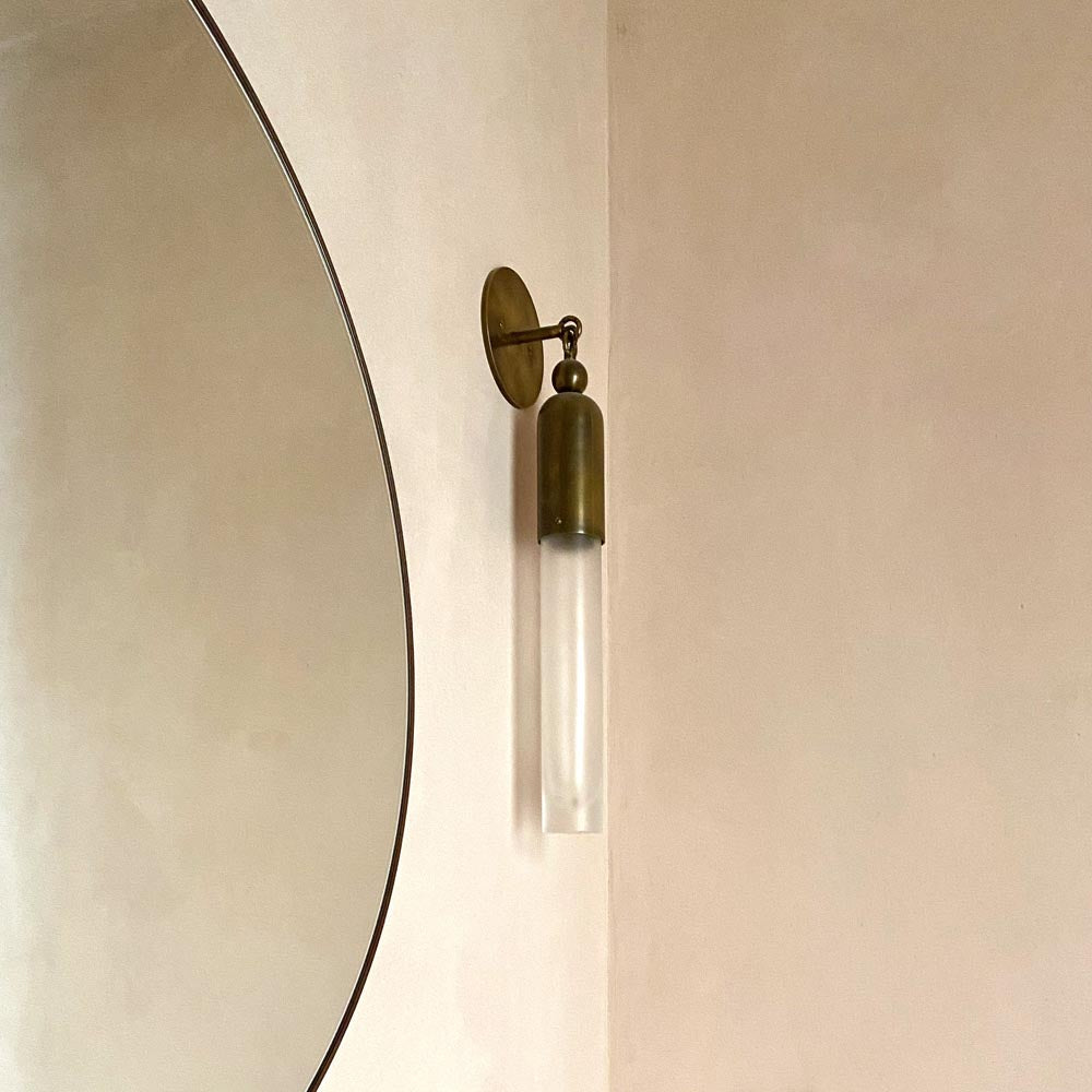Apparatus Studio | Tassel Sconce in Aged Brass