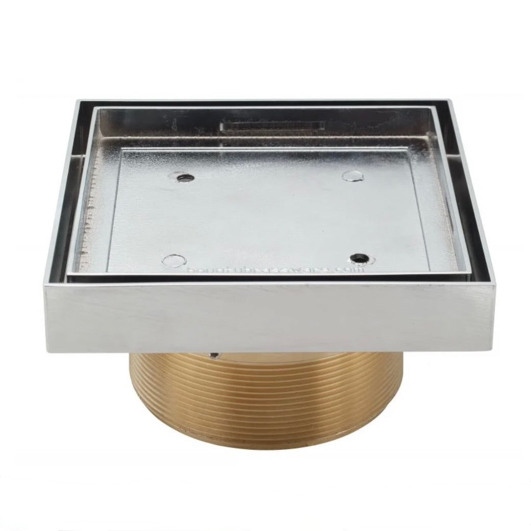 California Faucets | Tile StyleDrain® Trim Grid Only in Polished Nickel
