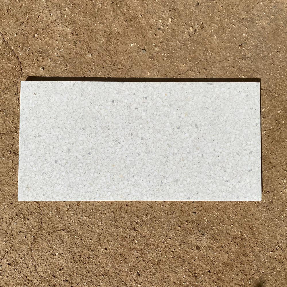 Concrete Collaborative | Trails Alabaster with Custom Marble Chip 12"x24"x5/8"