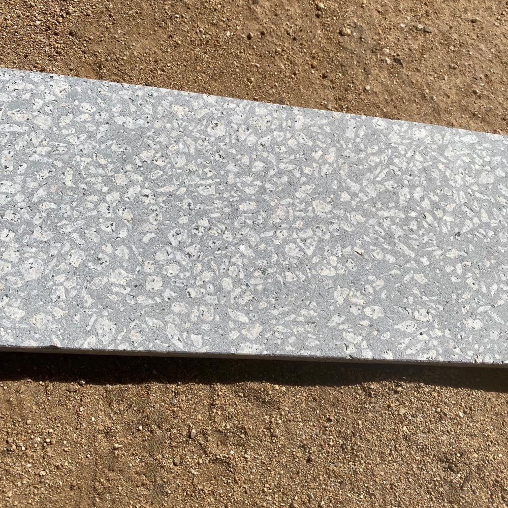 Concrete Collaborative | Trails Pewter Flekk Terrazzo 32"x7"x3/4"