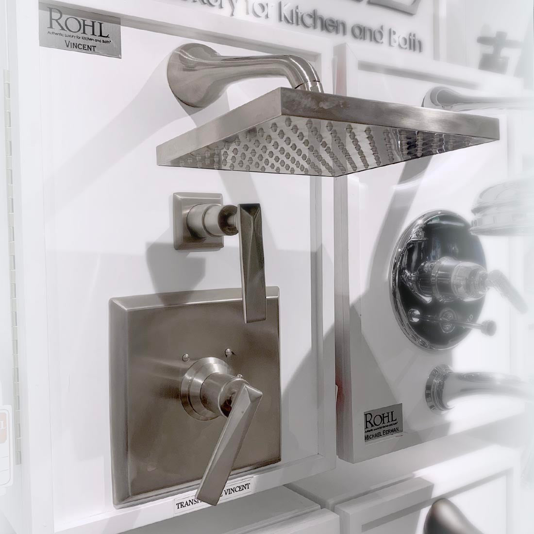 Rohl | Vincent 8" Rain Shower Head with arm.