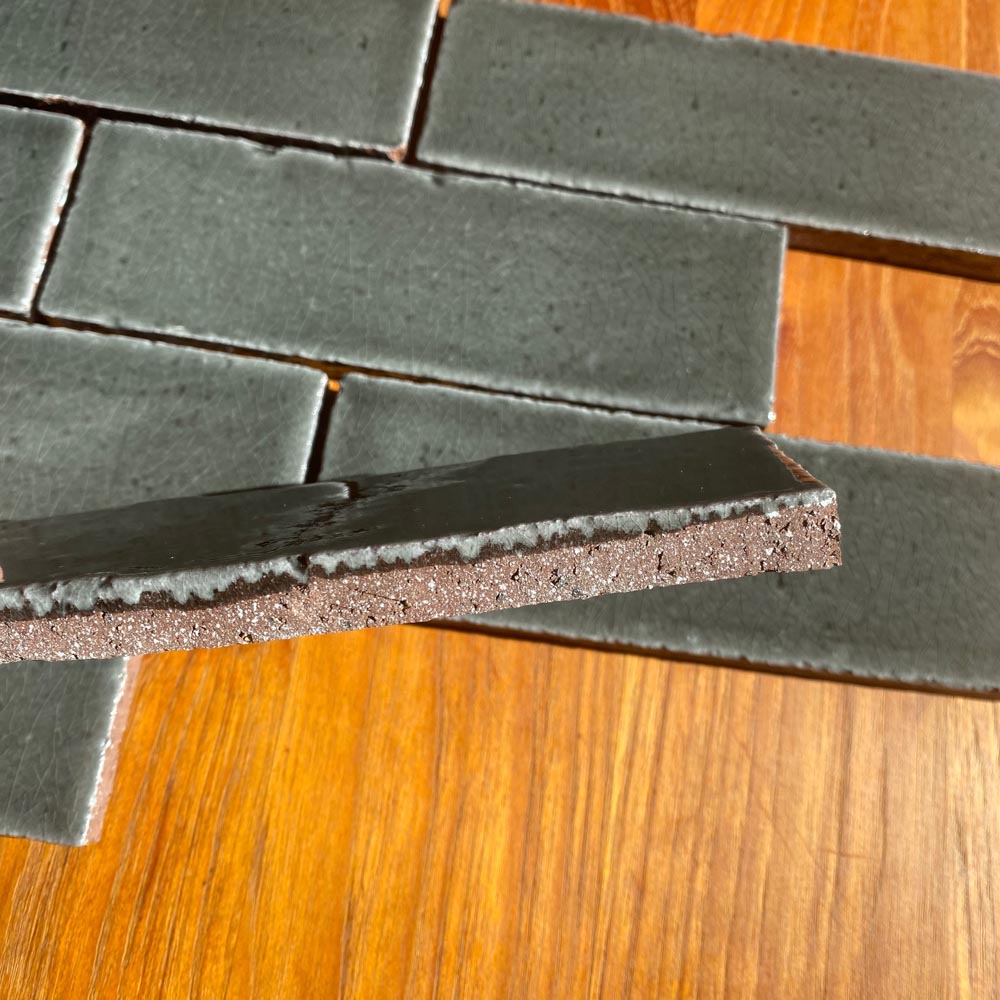 Fireclay Tile | 8x2.5 Glazed Thin Brick in Absaroka