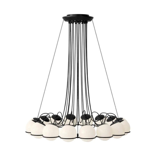 Gino Sarfatti | 2109-16-14 Chandelier in Black