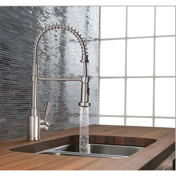 Blanco | Meridian Kitchen Faucet Semi-Professional 1.8 Pull Down Satin Nickel