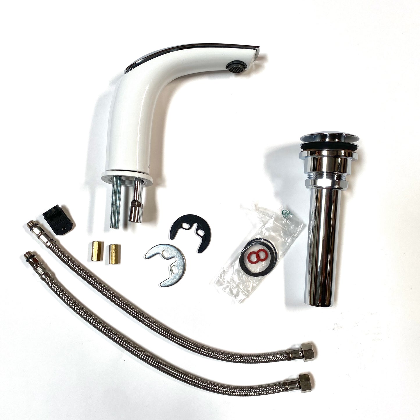 Webert | Aria Single Lever Washbasin Faucet in Glossy White