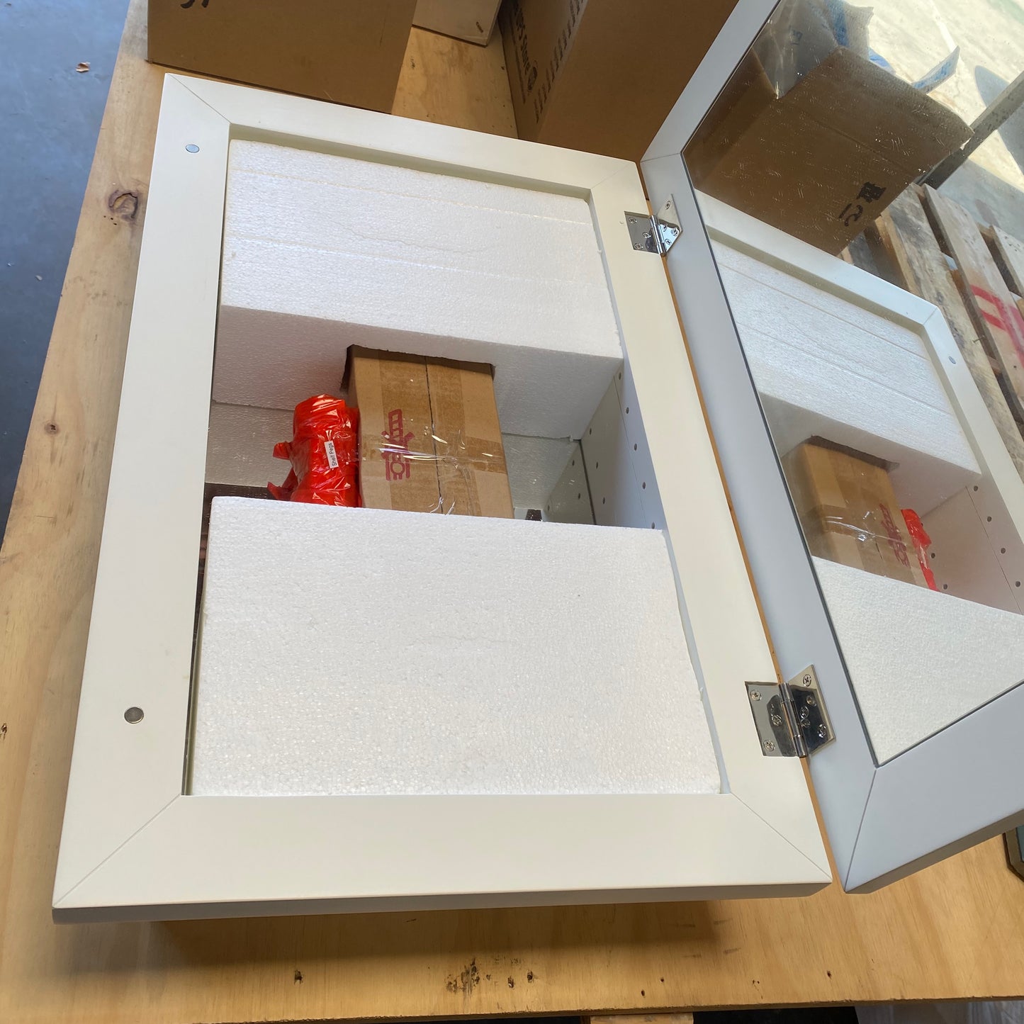 Restoration Hardware | Hutton Inset Medicine Cabinet White Small