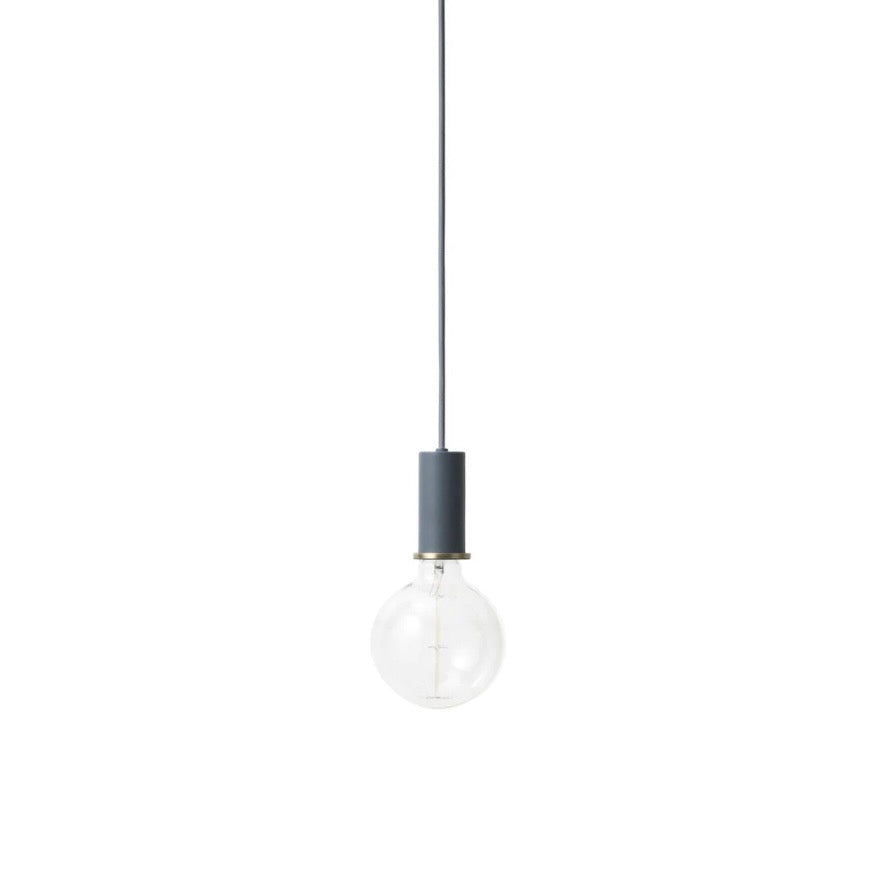 Ferm Living | Socket Pendant Low in Dark Blue