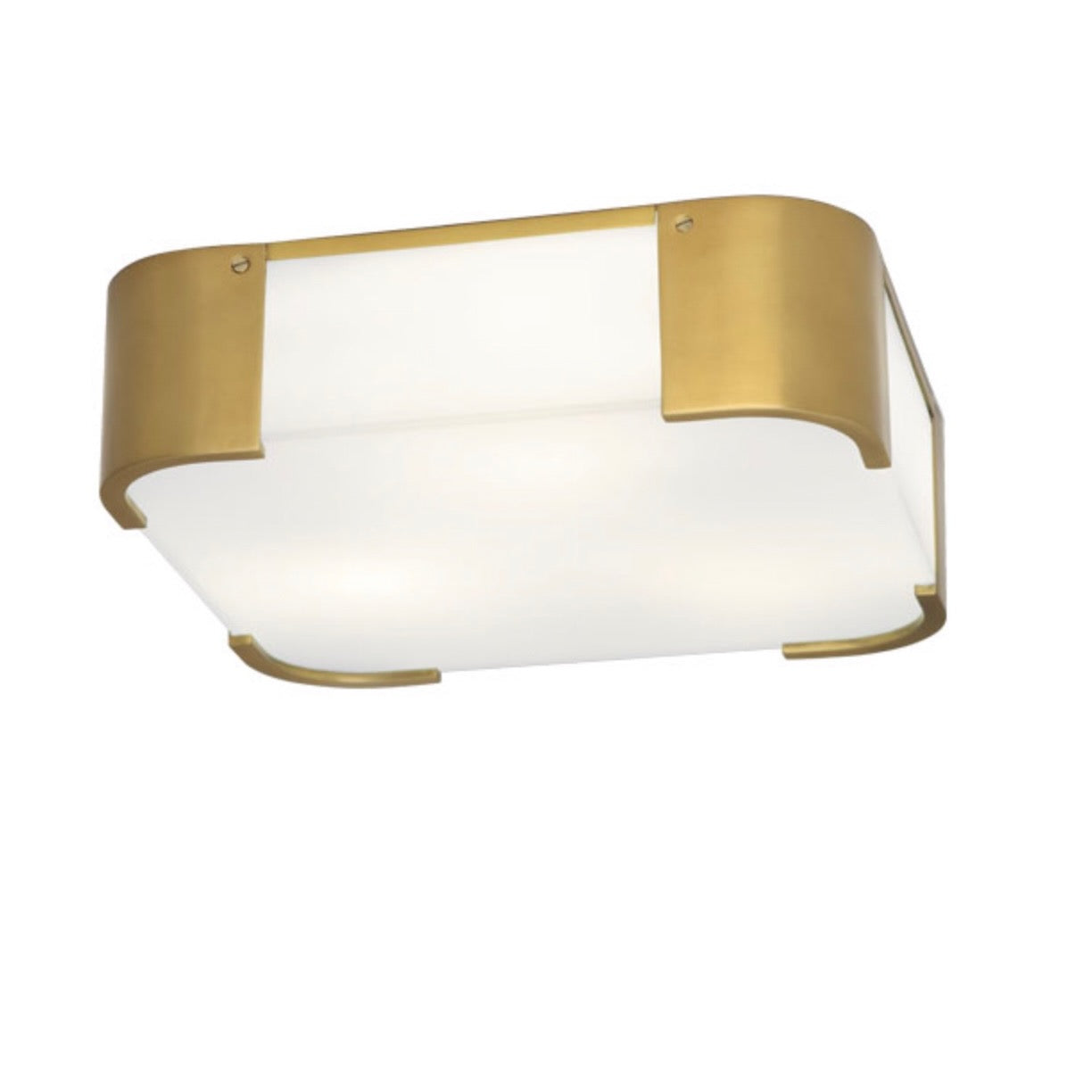 Robert Abbey | Bryce Flush Mount Light in Antique Brass