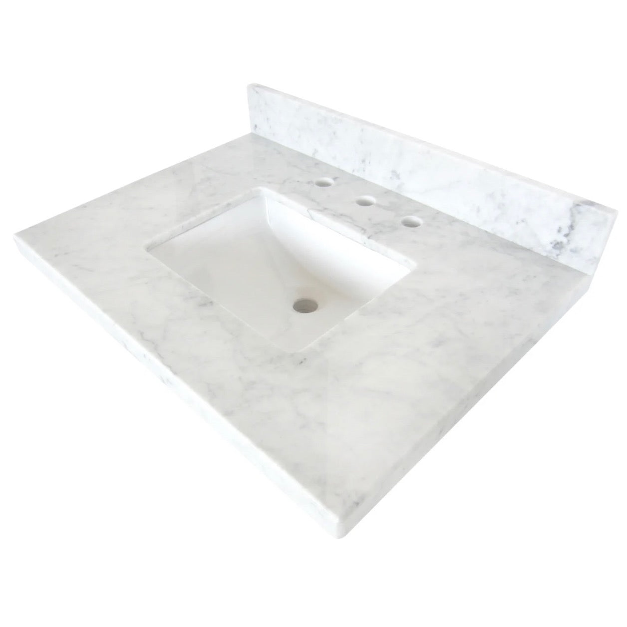 Kingston Brass | Templeton 30x22 Carrara Marble Vanity - w/out faucet