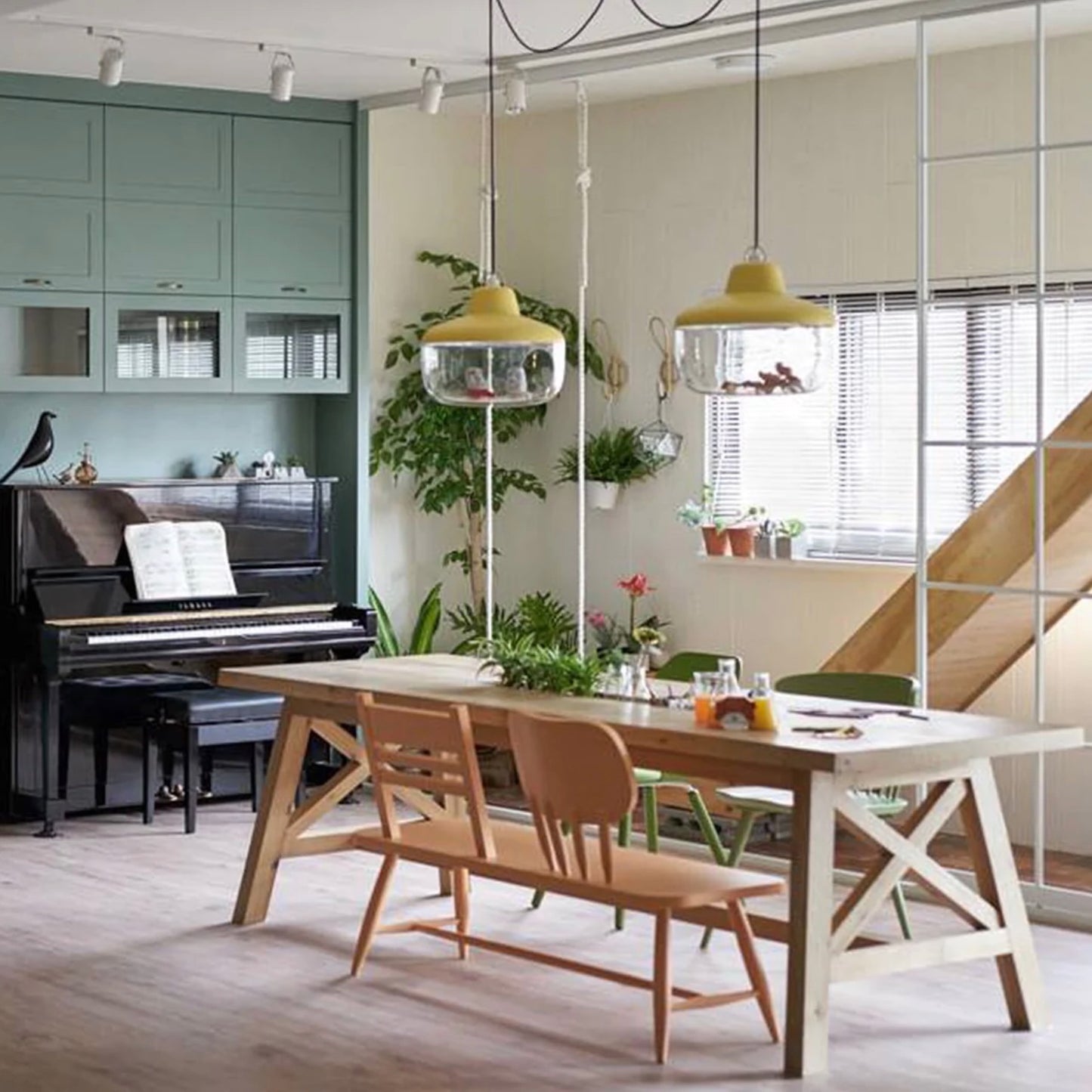 Eno Studio | Favourite Things Pendant Container Light in Mustard