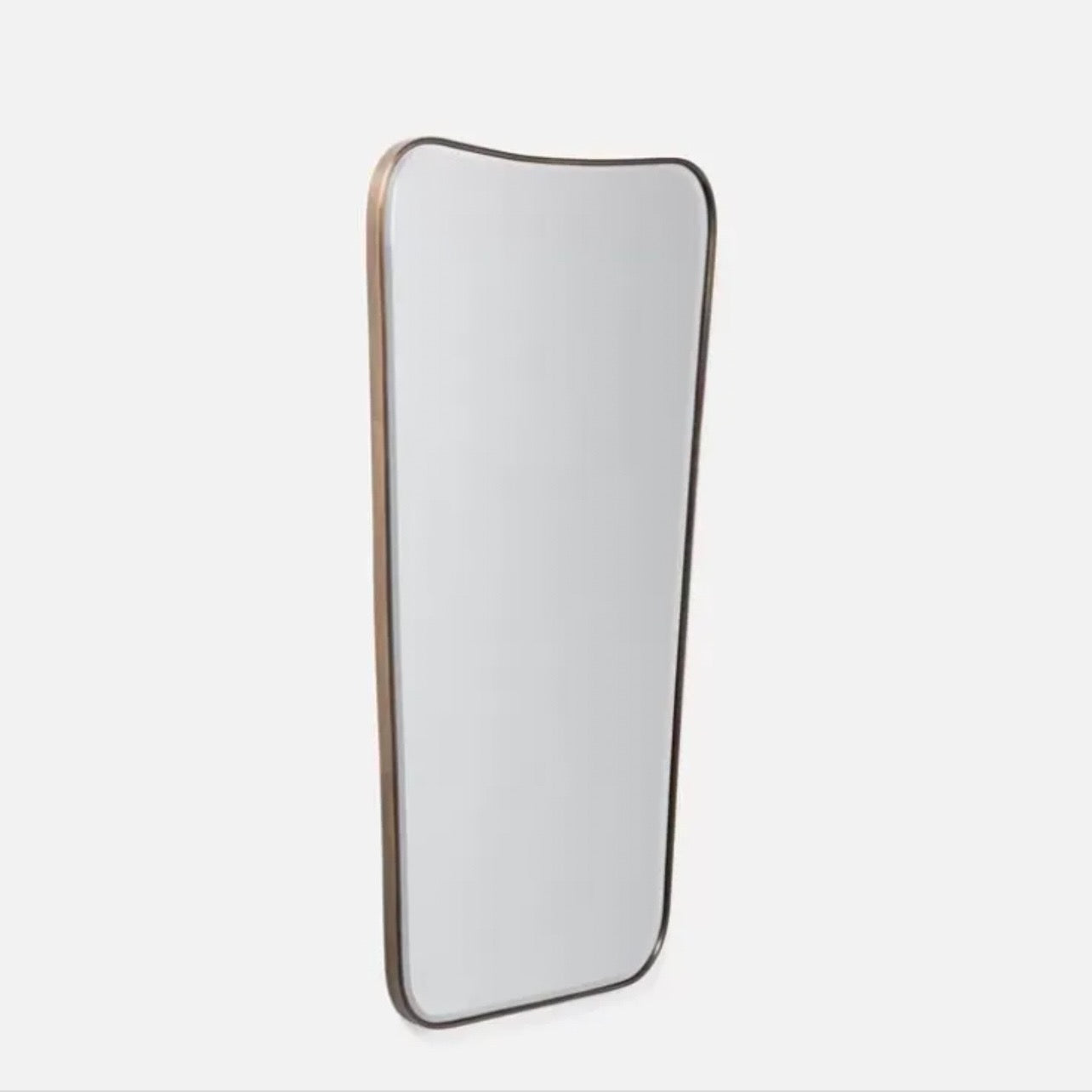 Made Goods | Gage Mirror 22W x 42H Antique Brass / Metal