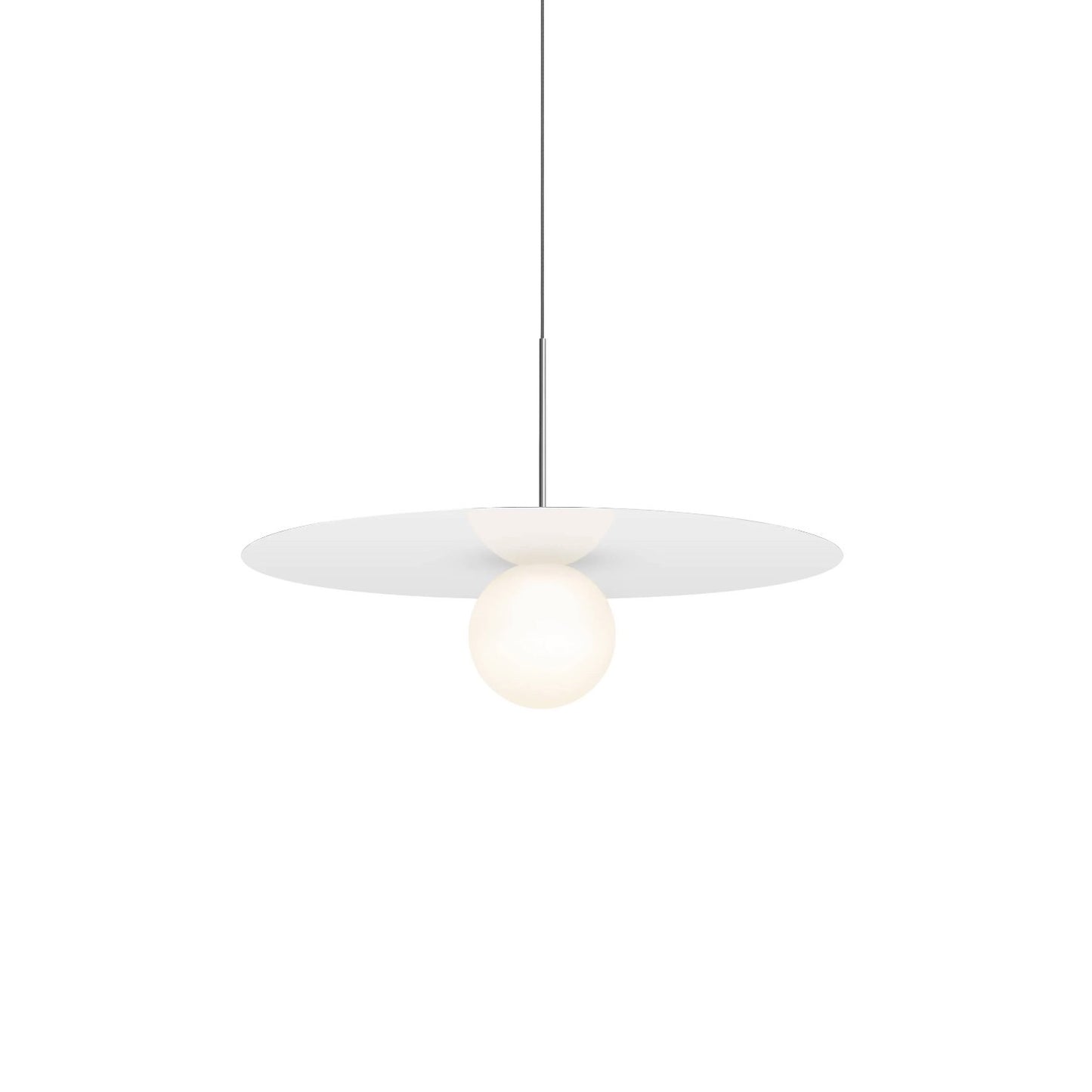 Pablo Designs | Bola Disc Pendant, White, Small