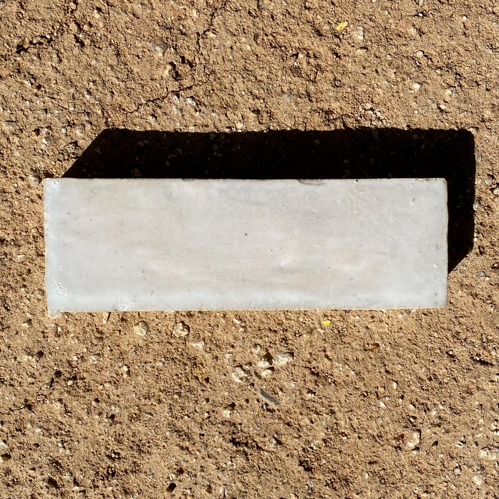 Riad Tile | Authentic Moroccan Zellige 2x6 Tile in Natural White