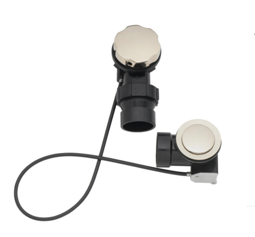 California Faucets | Waste & Overflow Cable Operated 1 1/2" ABS in Matte Black.