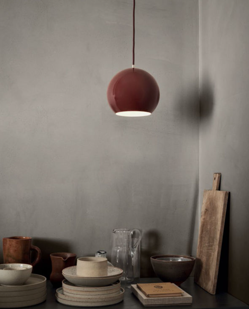&Tradition | Topan Pendant Light  in Deep Red Gloss