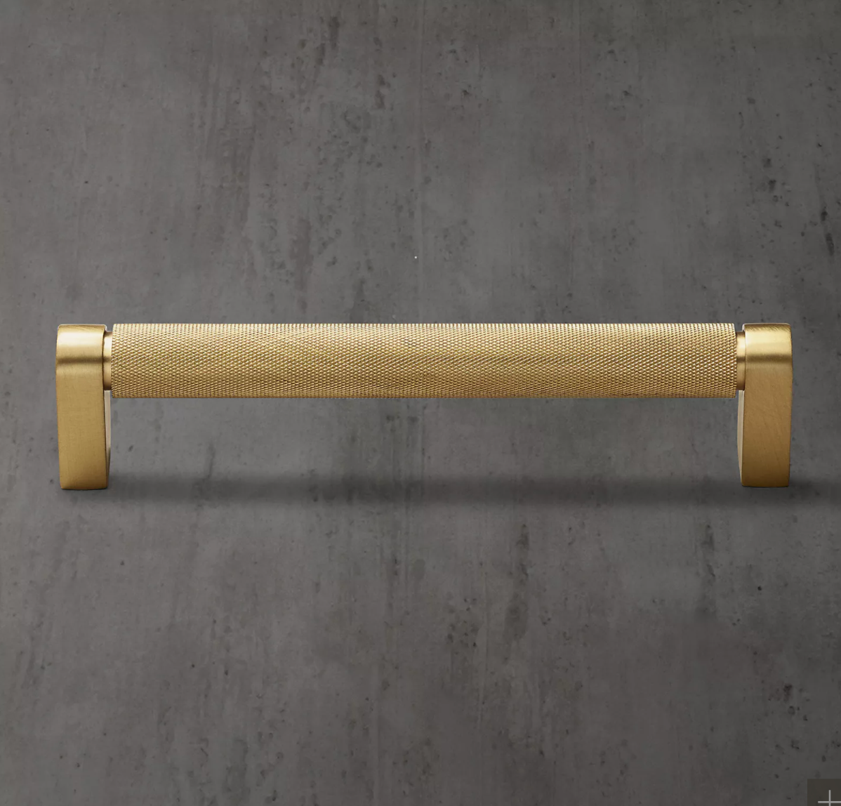 Restoration Hardware | Lambeth Knurled Pull - 8 Inch Lacquered Burnished Brass