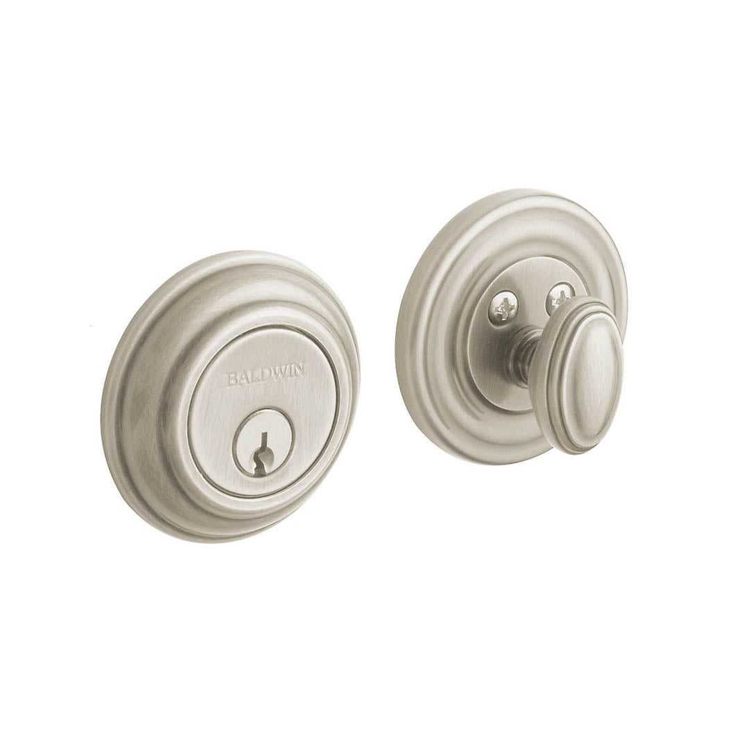 Baldwin | Single Cylinder Traditional Deadbolt in Satin Nickel