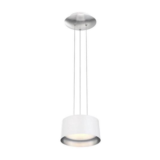 Modern Forms | Marimba LED 8" White Silver Leaf Pendant Light