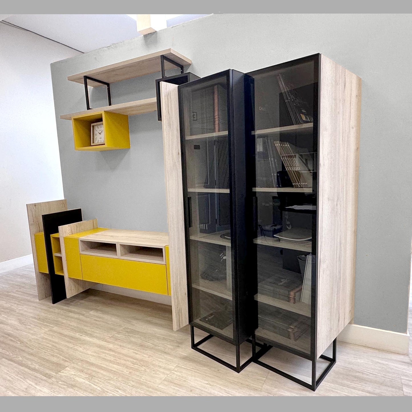 French Cabinetry | Domelia Living Room Cabinetry - Set or Individual Units