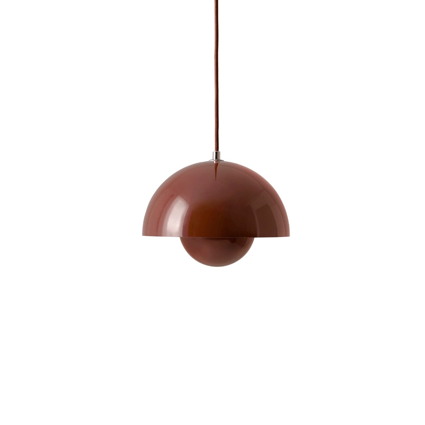 &Tradition | Flower Pot VP1 Pendant Light in Red Brown