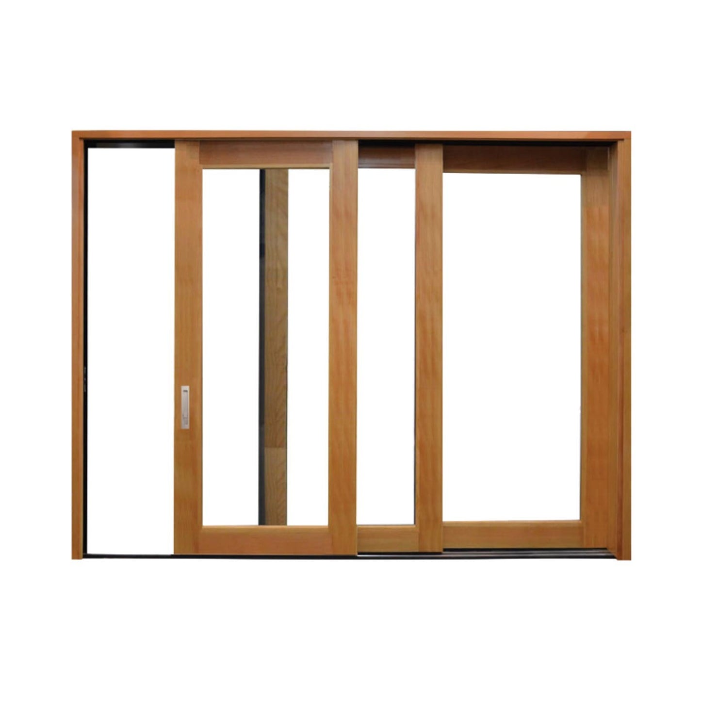 Weather Shield | Premium Series Multi-Slide 4 Panel Patio Door System Pine Brnz