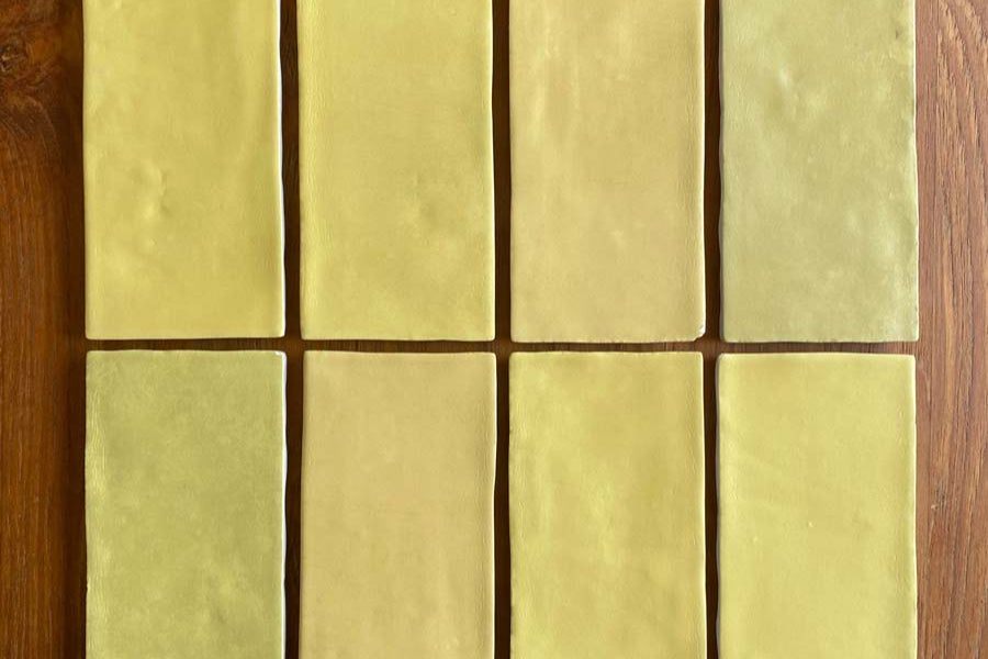 Wow Design | Fez Collection Tile 2.5 in x 5 in, Mustard Matt